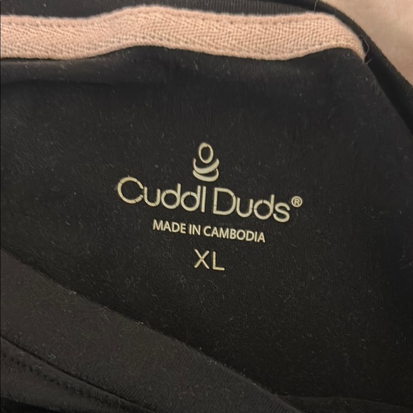 Cuddl Duds Black Pajama Set Intimates Sleepwear - Picture 5 of 5